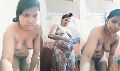 Indian Wife Bathing and Wearing Cloths Part 3