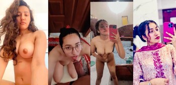 Sexy Punjabi Girl Shows and Taking Cum