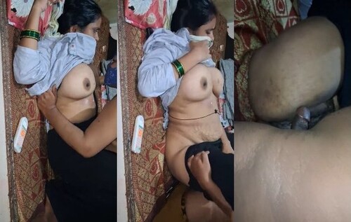 Indian Bhabhi Boobs Pressing and Fucking