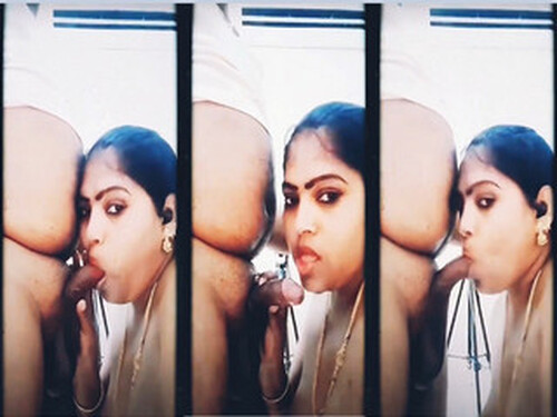 Sexy Indian Bhabhi Sucking Hubby Dick