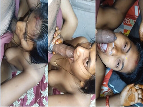 Horny Indian Boudi Blowjob