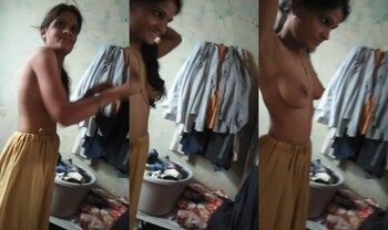 Indian Wife Shows Her Boobs