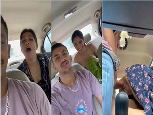 Horny Indian Girl Fucking In Car