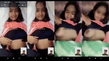 Cute Indian Girl Shows Boobs On VC
