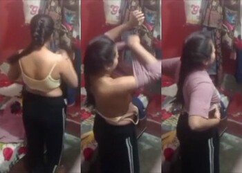 Cute Indian Girl Changing Cloths