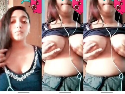 Indian Girl Shows Her Boobs on VC