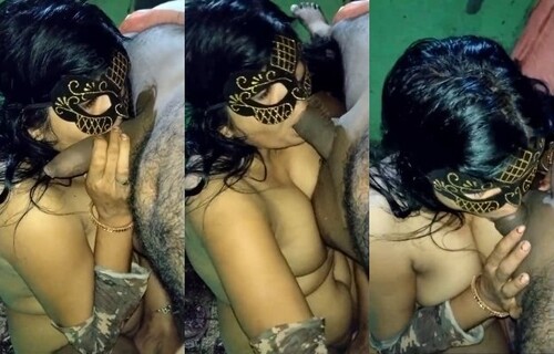 Horny Indian Wife Sucking Hubby Dick