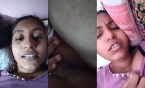 Sexy Indian Mal Shows Pussy On VC