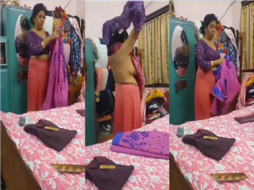 Indian Wife Wearing Cloths