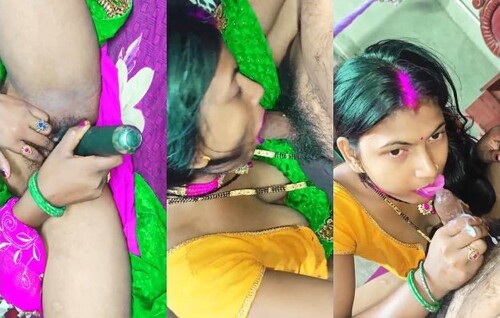 Horny Indian Boudi Blowjob