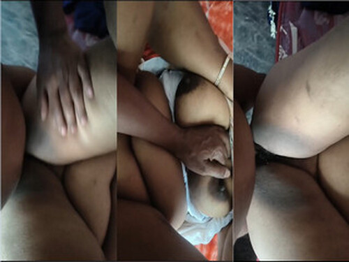 Indian BBW Wife Boobs Pressing and Fucking