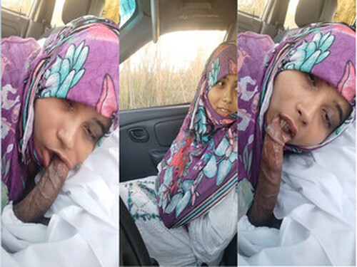 Horny Indian Wife Blowjob In Car