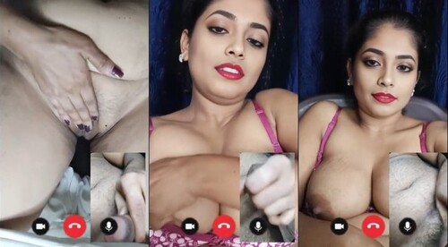 Sexy Indian Bhabhi Show’s Boobs and Pussy On VC