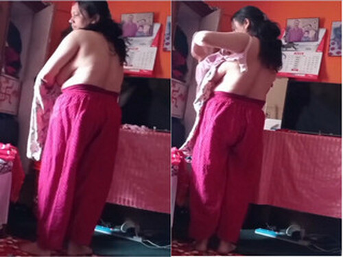 Indian Wife Changing Cloths