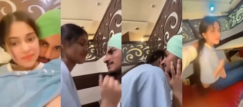 Punjabi Lover Romance and Boobs Sucking In Restaurant