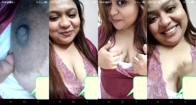 Sexy Desi Chubby Tanker Wife Showing Boobs