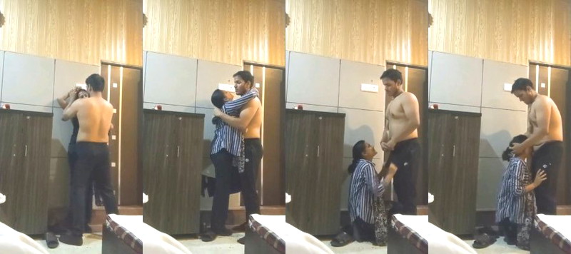 Desi Lovers Blowjob Standing Fuck