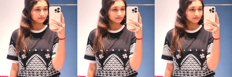 Cute Indian Girl Enjoying With Friends