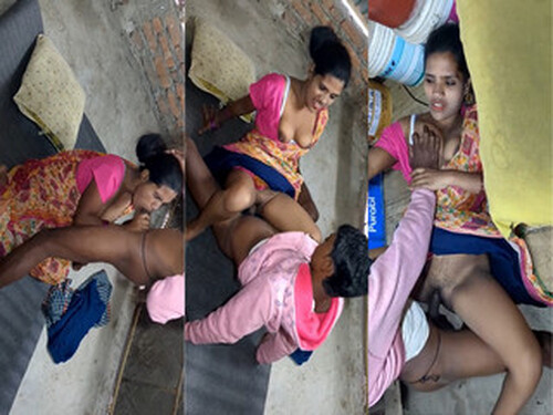 Indian Vlg Wife Boobs Pressing and Fucking