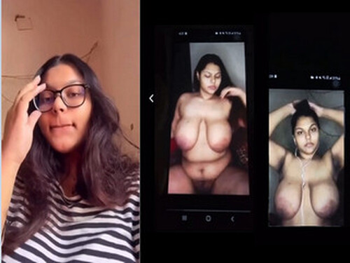 Cute Indian Girl Play With Her Big Boobs