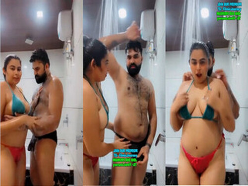 Preeti Puneet Nipslip in The Shower And Ass Show In Thongs