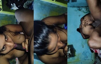 Indian Vlg Wife Blowjob and Fucking