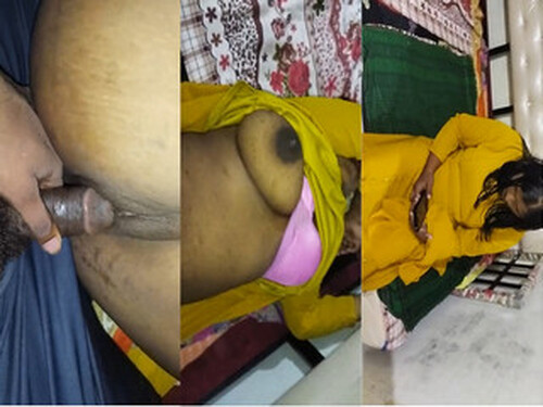 Indian Wife boobs pressing and Fucking