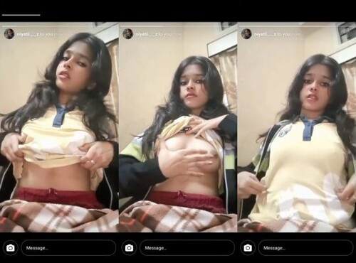 Cute Indian Girl Shows Boobs