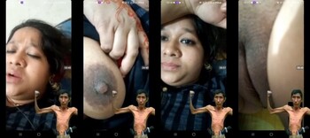Sexy Indian Bhabhi Shows Boobs On VC