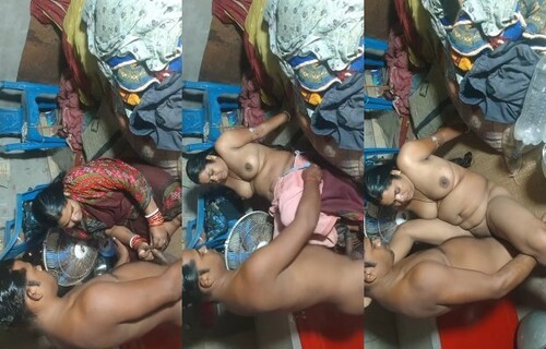Horny Indian Boudi Handjob and Fucking