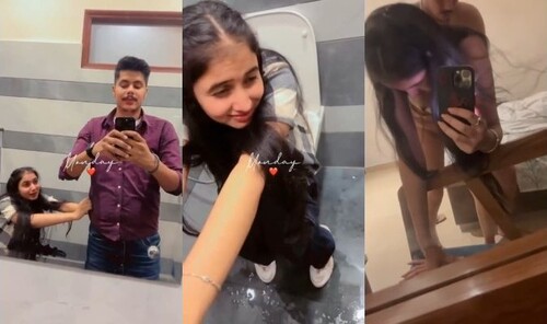 Cute Indian Girl Blowjob and Fucking In Doggy Stle