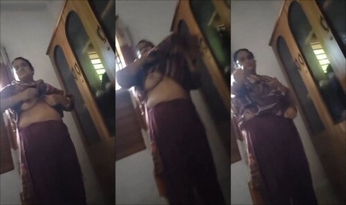 Indian Mom Boobs Video Capture By Son