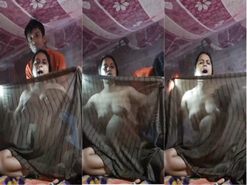 Horny Indian Bhabhi Boobs pressing and Sucking By Debar
