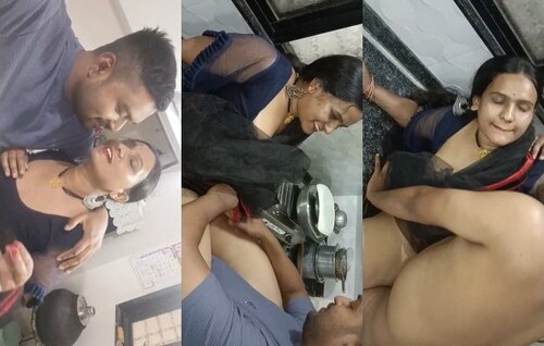 Sexy Kavita Bhabhi Blowjob and Fucking In Kitchen