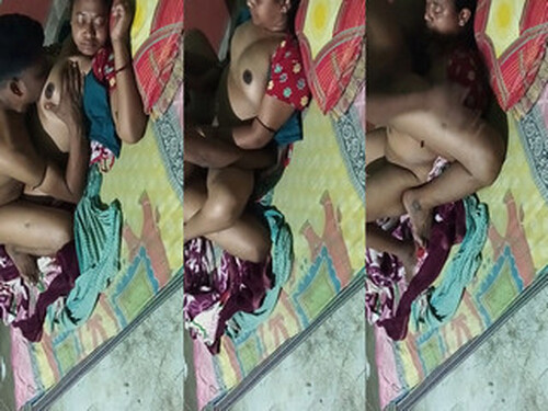 Indian Vlg Wife Boobs pressing and Fucking