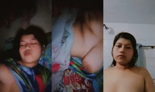 Cute Indian Girl Play With Her Boobs