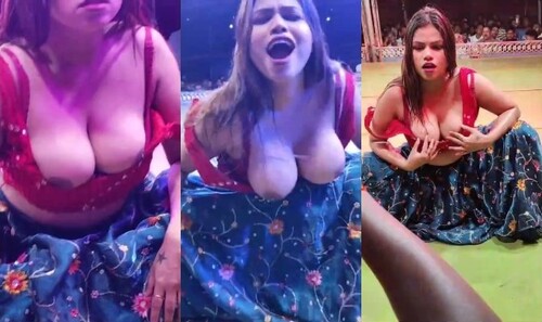 Sahu Bhauja Showing Her Boobs In Dance Show