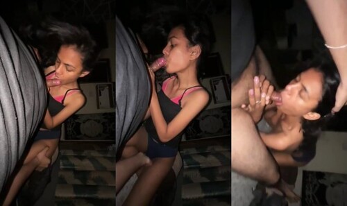 Indian Slim Girl Sucking Lover Dick