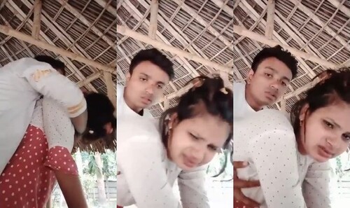 Indian Lover Kissing and Standing Fucking
