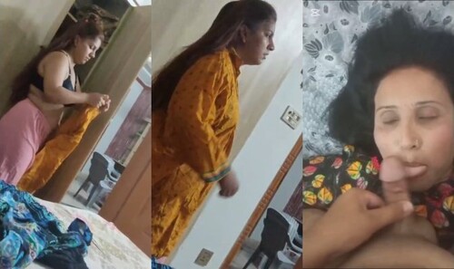 Horny Indian Wife Blowjob