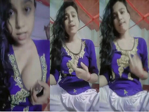 Cute Indian Girl Shows Milky Boob