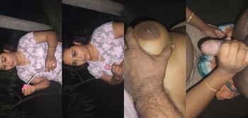 Sexy Indian Boudi Shows Boobs and Blowjob
