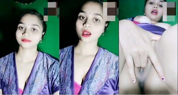 Indian Bengali Girl Rani VC with BF Showing Boobs and Pussy Fingering