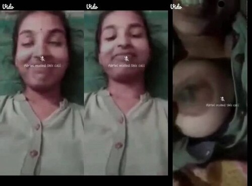 Cute Indian Girl Shows Boobs On VC