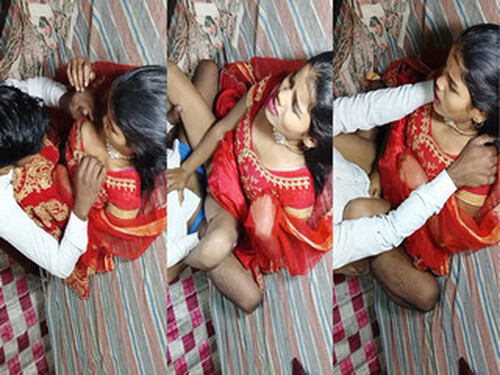 Sexy Indian Wife Boobs Pressing and Fucking