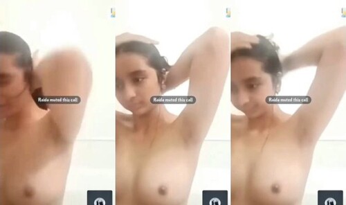 Cute Indian Girl Bathing