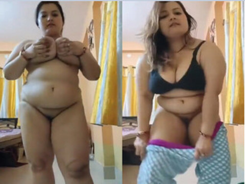 Super Hot Indian Bhabhi Striping and Shows big Boobs
