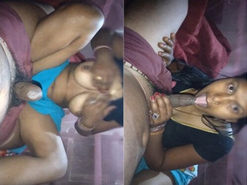 Hot Indian Bhabhi Blowjob and Eating Cum Part 2 (Updates)