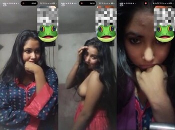 Shy Indian Mal Shows Her Boobs