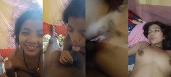 Horny Indian Wife Blowjob Boobs Pressing and Hard Fucking